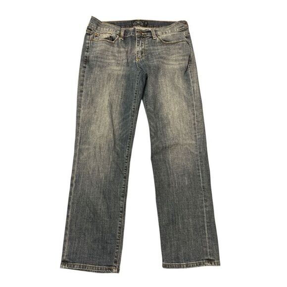 Lucky Brand Women’s Sweet Crop Blue Jeans Size 6/28 Medium Wash Stretch - Picture 2 of 10